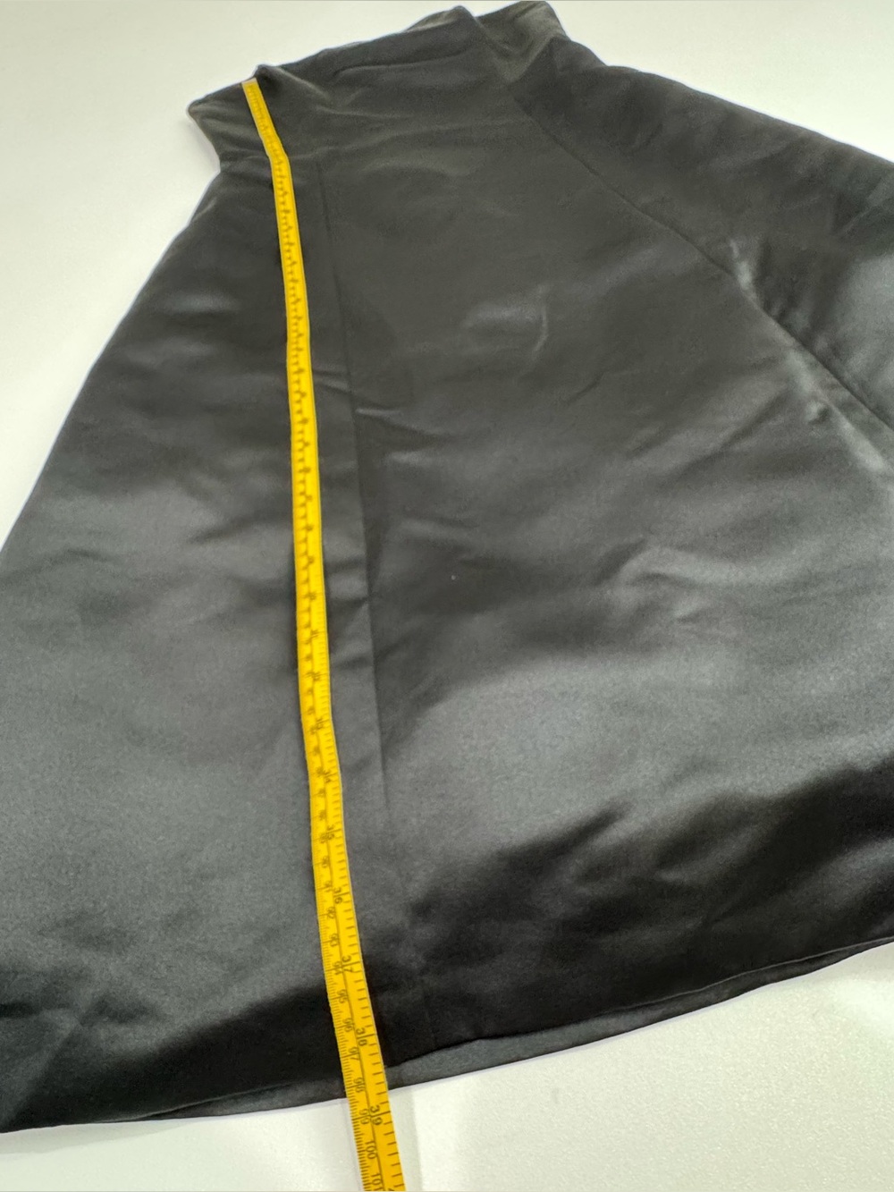 BCBGMAXAZRIA Black Satin Midi Fit & Flare Strapless Cocktail Dress Size 12 - Picture 8 of 15
